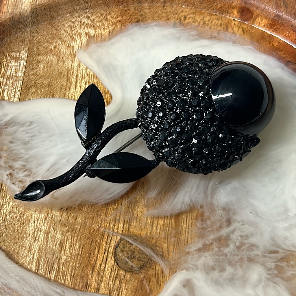 Weiss Black Flower Brooch 169$